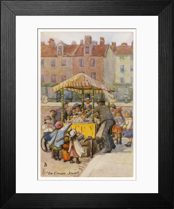 Framed Print : ICE CREAM STALL Framed Print : ICE CREAM STALL