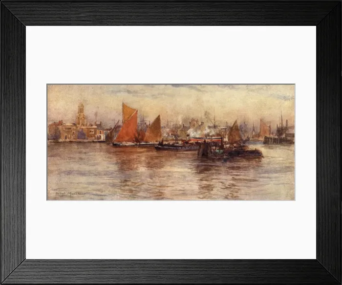 Framed Print : LIMEHOUSE REACH 1905 Framed Print : LIMEHOUSE REACH 1905