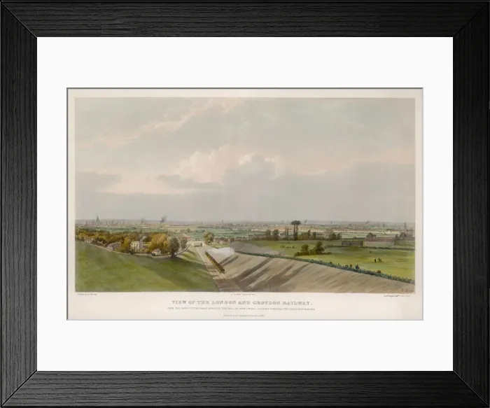 Framed Print : NEW CROSS / RAILWAY 1838 Framed Print : NEW CROSS / RAILWAY 1838