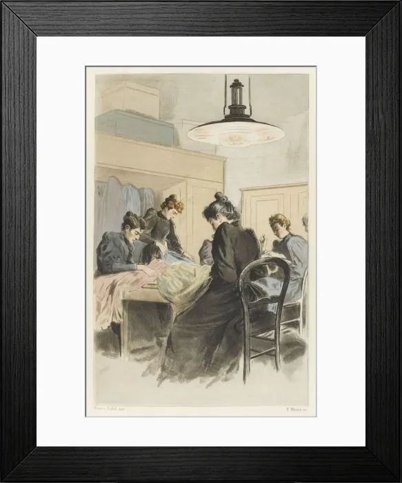 Framed Print : Dressmakers Workshop Framed Print : Dressmakers Workshop