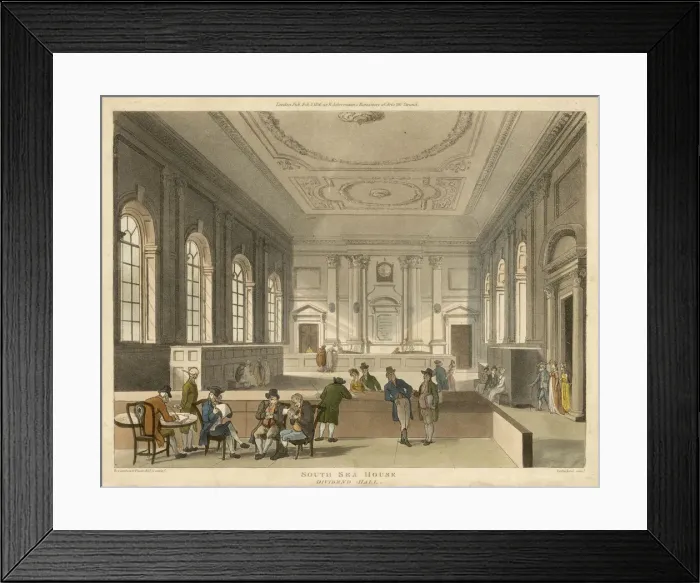 Framed Print : SOUTH SEA HOUSE C1810 Framed Print : SOUTH SEA HOUSE C1810