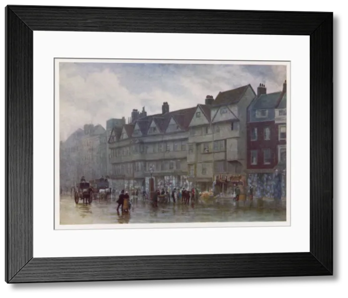 Framed Print : STAPLES INN / HOLBORN 1884 Framed Print : STAPLES INN / HOLBORN 1884