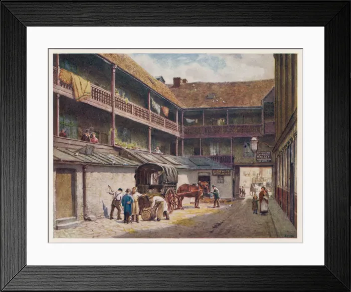 Framed Print : SOUTHWARK / WHITE HART INN Framed Print : SOUTHWARK / WHITE HART INN