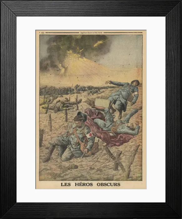 Framed Print : AMBULANCE MEN / 1916 Framed Print : AMBULANCE MEN / 1916