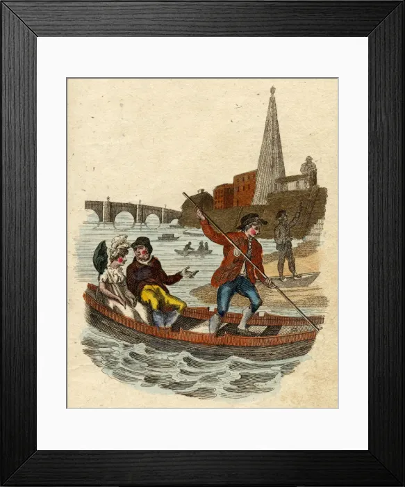 Framed Print : Thames Waterman 1804 Framed Print : Thames Waterman 1804