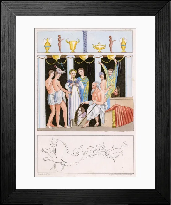 Framed Print : ROMAN ACTORS PREPARE Framed Print : ROMAN ACTORS PREPARE
