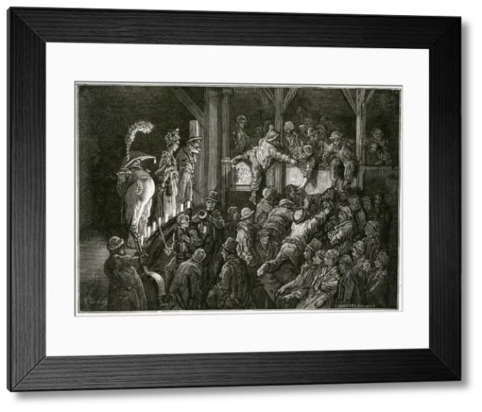 Framed Print : PENNY GAFF 1870 Framed Print : PENNY GAFF 1870