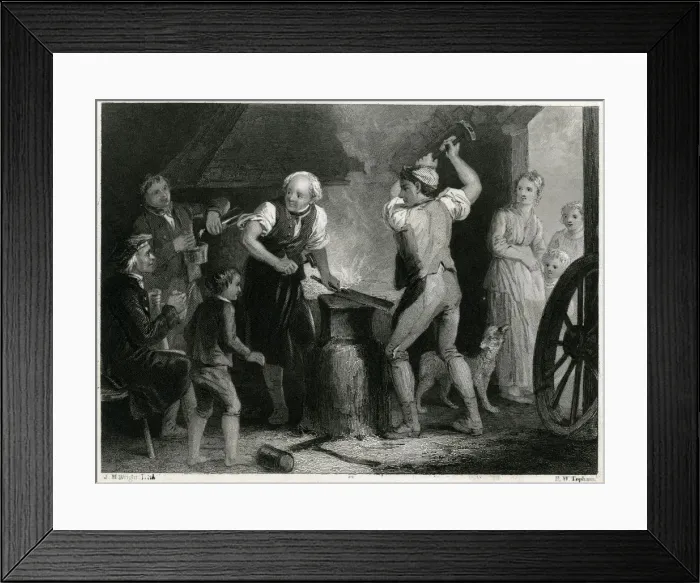 Framed Print : BLACKSMITH / CIRCA 1800 Framed Print : BLACKSMITH / CIRCA 1800