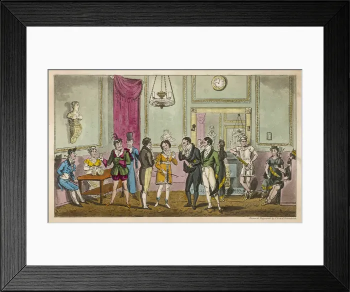 Framed Print : GREEN ROOM, DRURY LANE Framed Print : GREEN ROOM, DRURY LANE