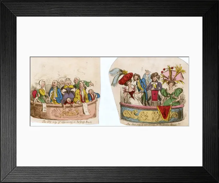 Framed Print : THEATREGOING THEN, NOW Framed Print : THEATREGOING THEN, NOW
