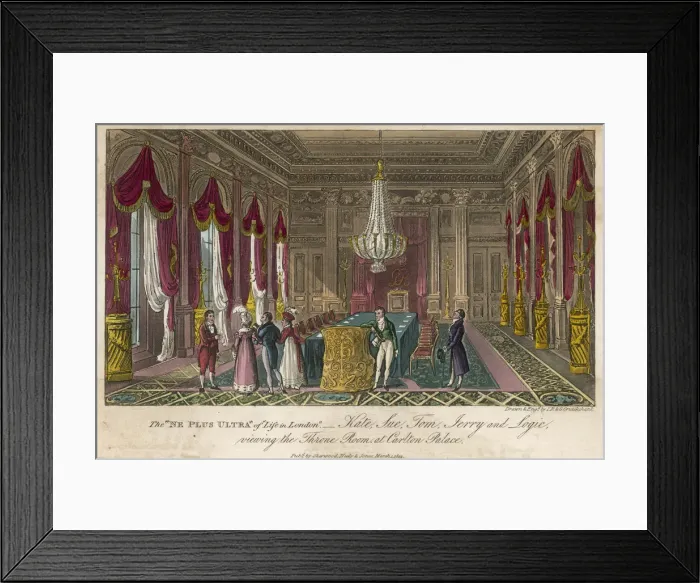 Framed Print : Carlton House - Cruikshank Framed Print : Carlton House - Cruikshank