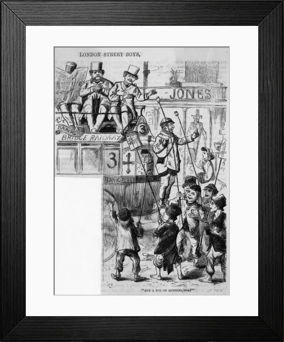 Framed Print : STREET ARABS / MATCHES 19C Framed Print : STREET ARABS / MATCHES 19C