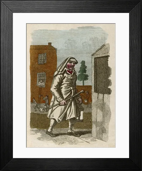 Framed Print : NIGHT WATCHMAN 1804 Framed Print : NIGHT WATCHMAN 1804