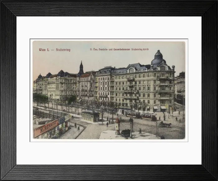 Framed Print : VIENNA / STUBENRING C1900 Framed Print : VIENNA / STUBENRING C1900