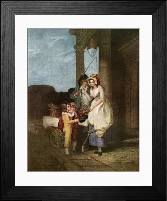 Framed Print : CHILDRENS COSTUME 1795 Framed Print : CHILDRENS COSTUME 1795