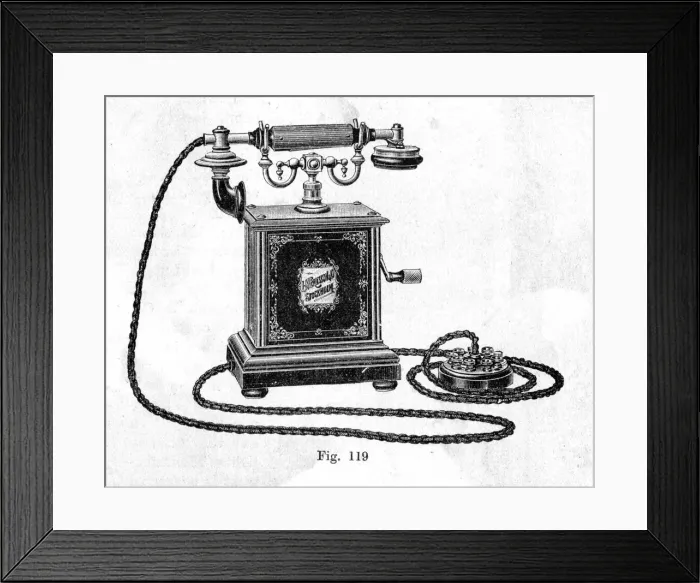 Framed Print : ERICSSON TABLE PHONE - 2 Framed Print : ERICSSON TABLE PHONE - 2