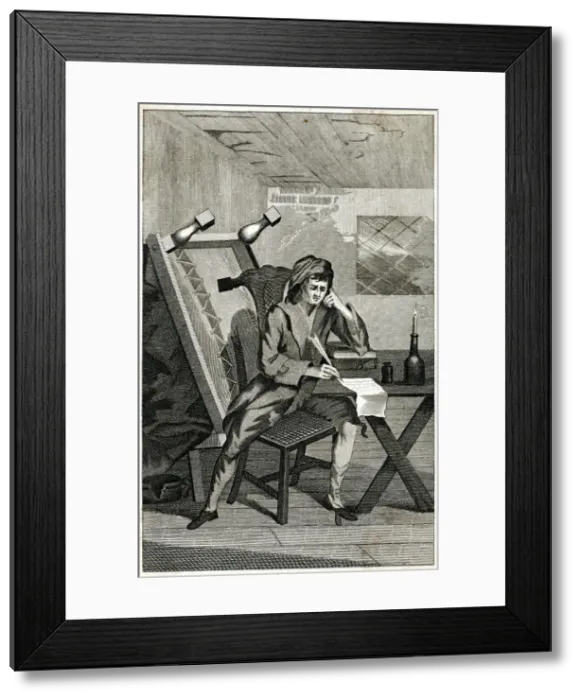 Framed Print : The Distresst Poet Framed Print : The Distresst Poet