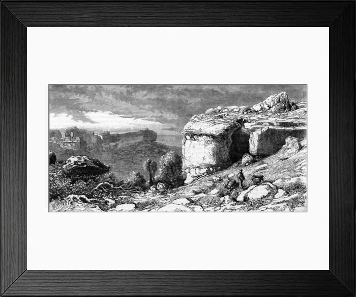 Framed Print : FRANCE / LES BAUX 1864 Framed Print : FRANCE / LES BAUX 1864