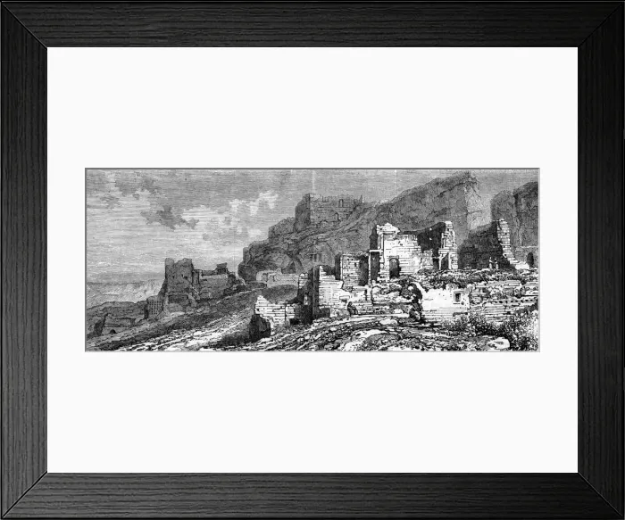 Framed Print : FRANCE  /  LES BAUX 1864