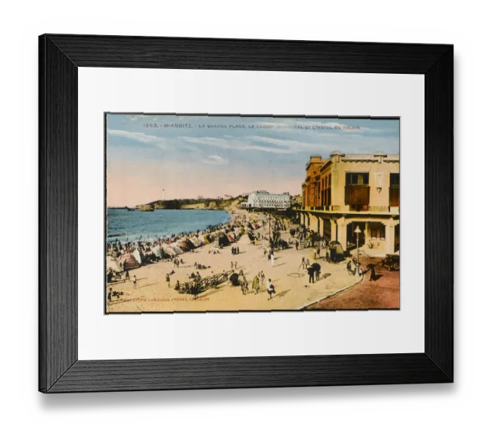 Framed Print : BIARRITZ / CASINOS / BEACH Framed Print : BIARRITZ / CASINOS / BEACH