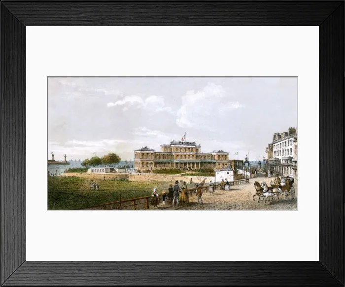 Framed Print : BOULOGNE / BATHING ESTAB Framed Print : BOULOGNE / BATHING ESTAB