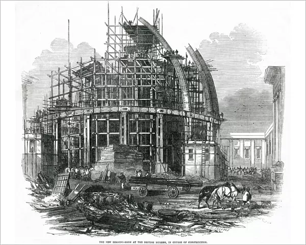 Exterior of British Museum - reading room 1855