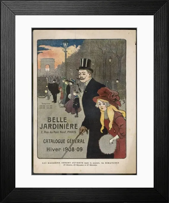 Framed Print : ADVERT / BELLE JARDINIERE Framed Print : ADVERT / BELLE JARDINIERE