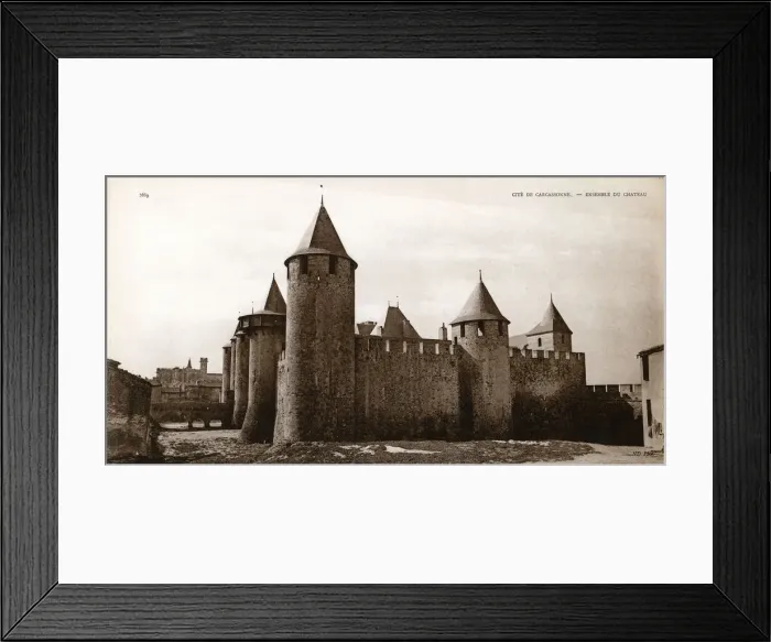 Framed Print : CARCASSONNE / CHATEAU 1910 Framed Print : CARCASSONNE / CHATEAU 1910