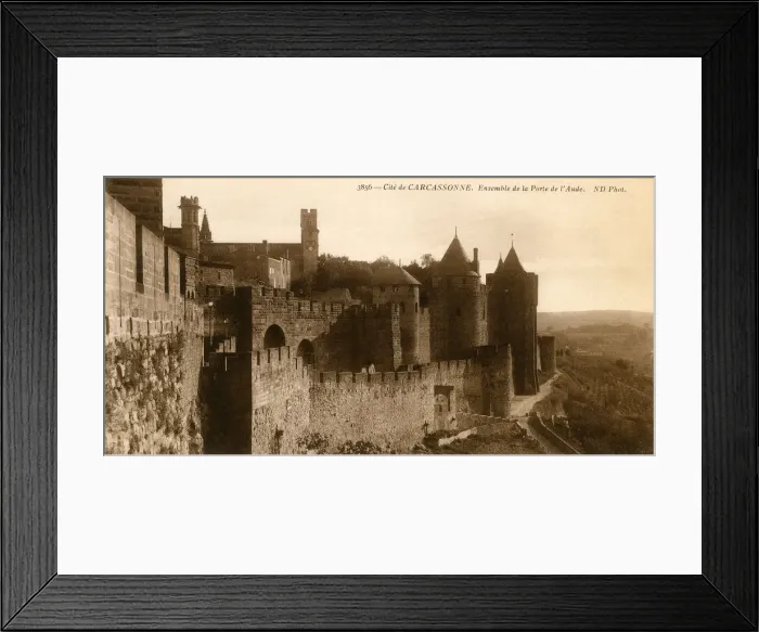 Framed Print : CARCASSONNE / LAUDE 1910 Framed Print : CARCASSONNE / LAUDE 1910