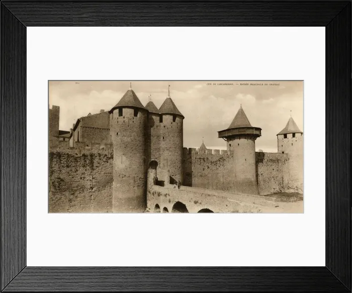 Framed Print : CARCASSONNE / CHATEAU 1910 Framed Print : CARCASSONNE / CHATEAU 1910