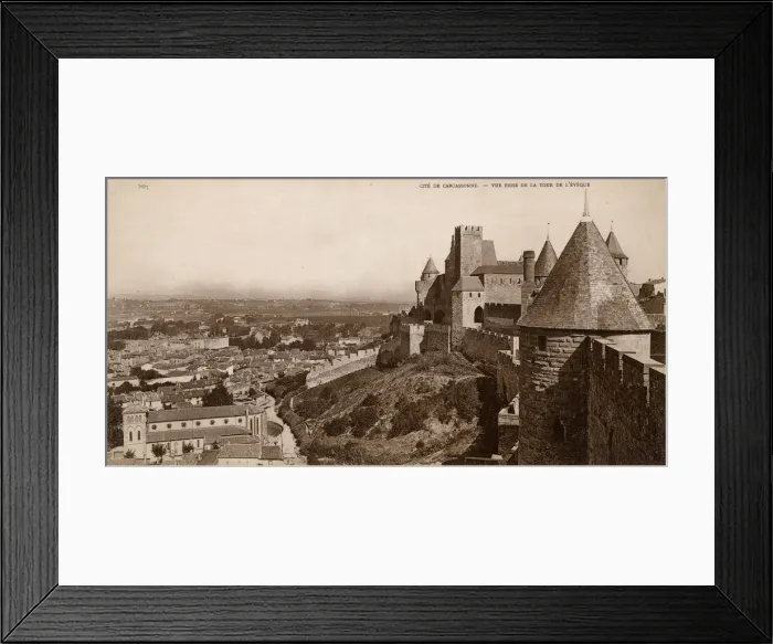 Framed Print : CARCASSONNE / EVEQUE 1910 Framed Print : CARCASSONNE / EVEQUE 1910