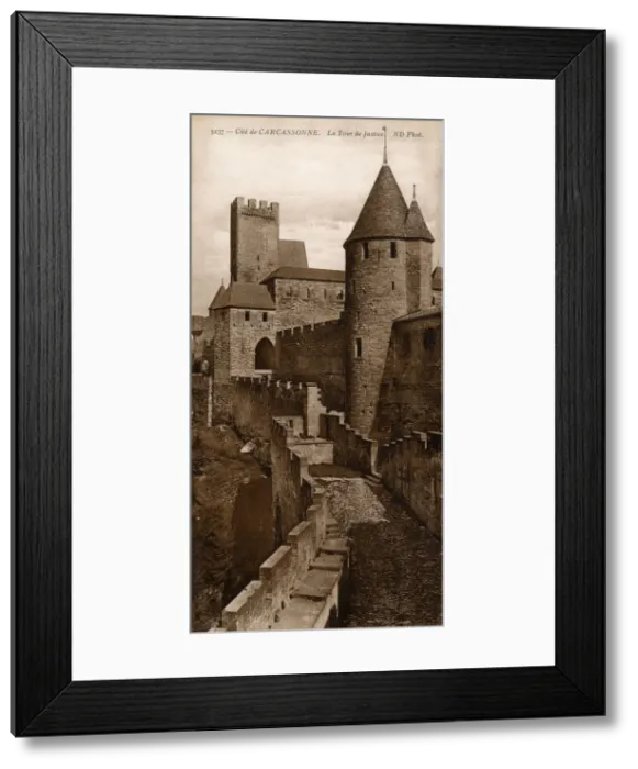 Framed Print : CARCASSONNE / JUSTICE 1910 Framed Print : CARCASSONNE / JUSTICE 1910