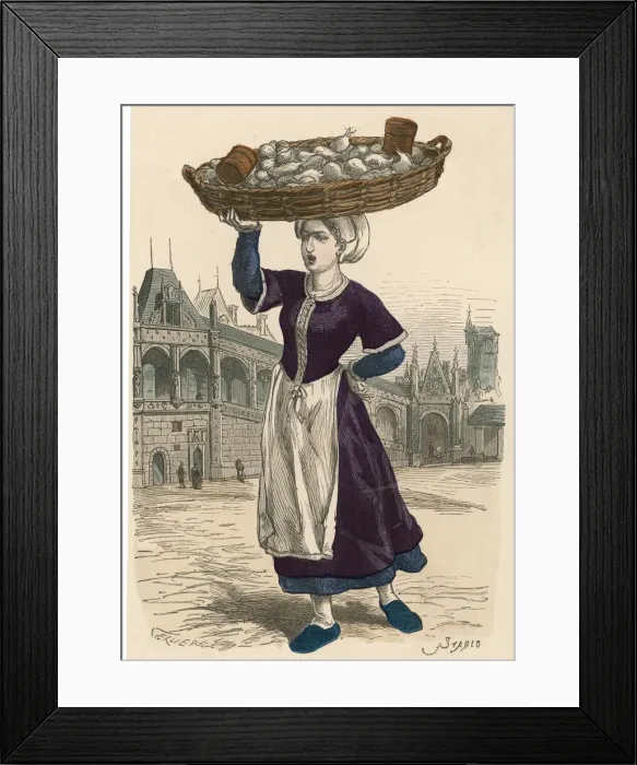 Framed Print : Vegetable Seller, Paris Framed Print : Vegetable Seller, Paris