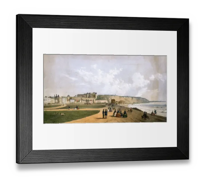 Framed Print : DIEPPE / BEACH C1860 Framed Print : DIEPPE / BEACH C1860