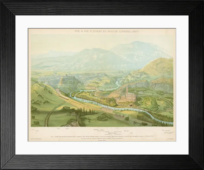 Framed Print : LOURDES / GENERAL VIEW Framed Print : LOURDES / GENERAL VIEW