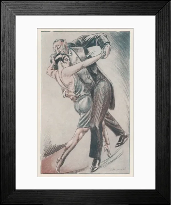Framed Print : TWO EXPERT DANCERS Framed Print : TWO EXPERT DANCERS