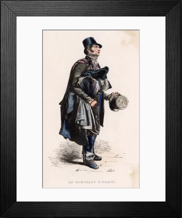 Framed Print : OLD CLOTHES DEALER 1850 Framed Print : OLD CLOTHES DEALER 1850