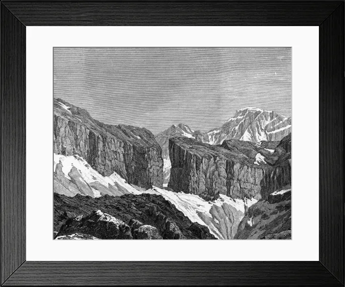 Framed Print : PYRENEES / ROLAND C1880 Framed Print : PYRENEES / ROLAND C1880