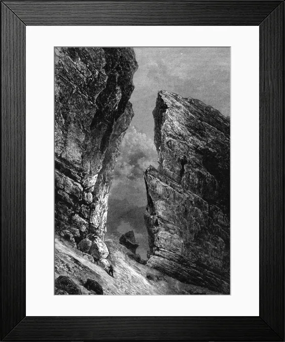 Framed Print : PYRENEES / ROLAND C1870 Framed Print : PYRENEES / ROLAND C1870
