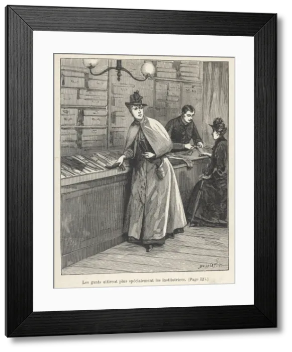 Framed Print : KLEPTOMANIAC / CA 1890 Framed Print : KLEPTOMANIAC / CA 1890