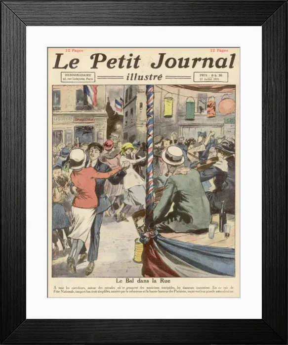 Framed Print : FRENCH 14 JULY DANCE Framed Print : FRENCH 14 JULY DANCE