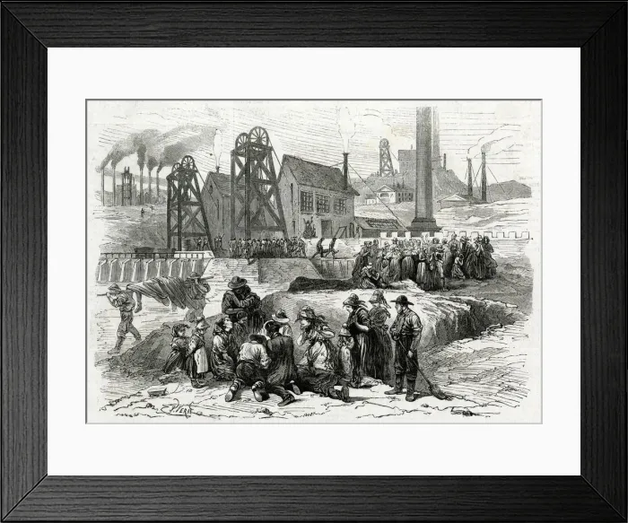 Framed Print : HIGH BROOKS MINE 1866 Framed Print : HIGH BROOKS MINE 1866