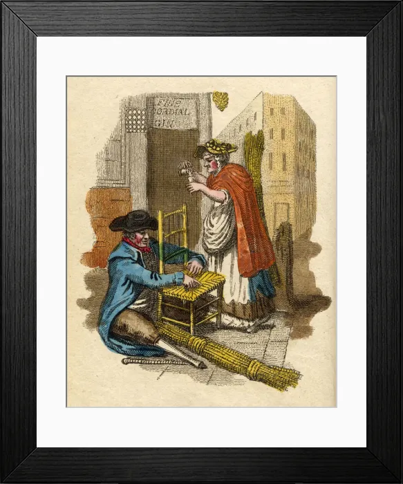 Framed Print : OLD CHAIRS TO MEND Framed Print : OLD CHAIRS TO MEND
