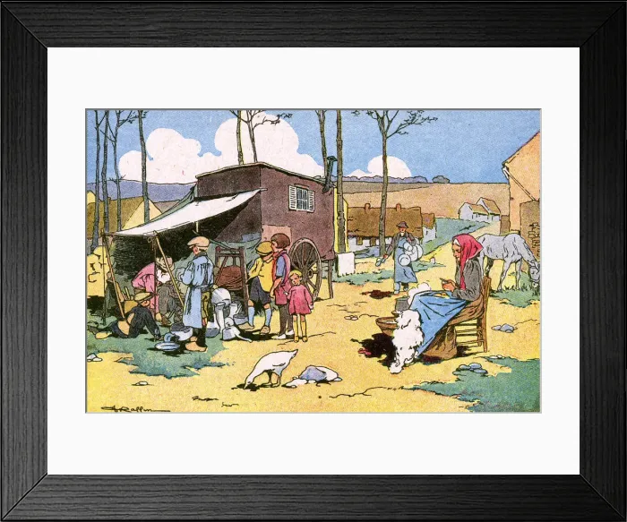 Framed Print : TINKER IN A CARAVAN Framed Print : TINKER IN A CARAVAN