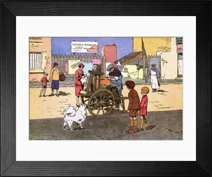 Framed Print : FRENCH KNIFE GRINDER Framed Print : FRENCH KNIFE GRINDER