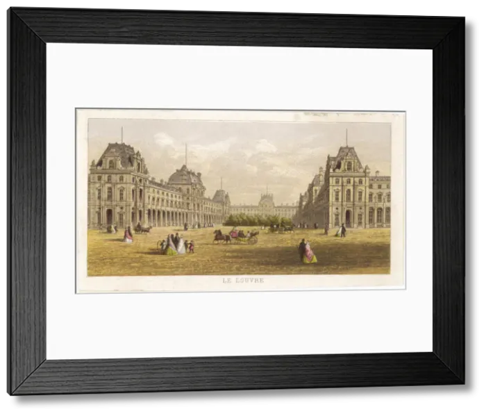 Framed Print : PARIS / LOUVRE C1860 Framed Print : PARIS / LOUVRE C1860