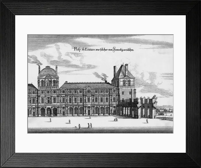 Framed Print : PARIS / LOUVRE C1640 Framed Print : PARIS / LOUVRE C1640