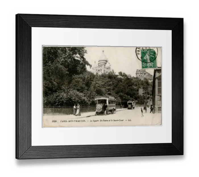 Framed Print : Sacre Coeur and Square St Pierre, Paris, France Framed Print : Sacre Coeur and Square St Pierre, Paris, France