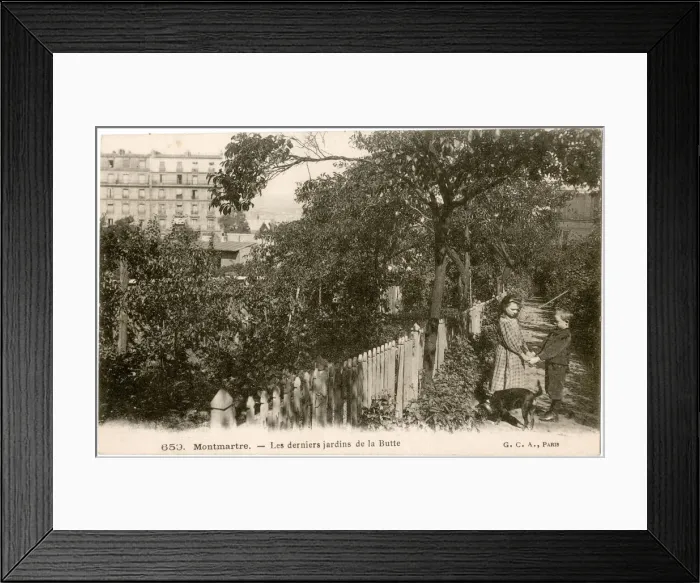 Framed Print : Gardens on the Butte, Montmartre, Paris, France Framed Print : Gardens on the Butte, Montmartre, Paris, France