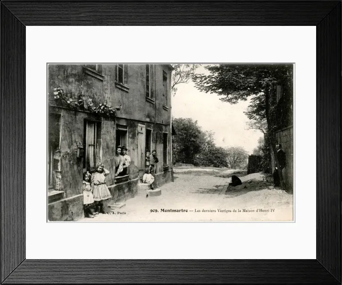 Framed Print : Montmartre house of Henri IV Framed Print : Montmartre house of Henri IV